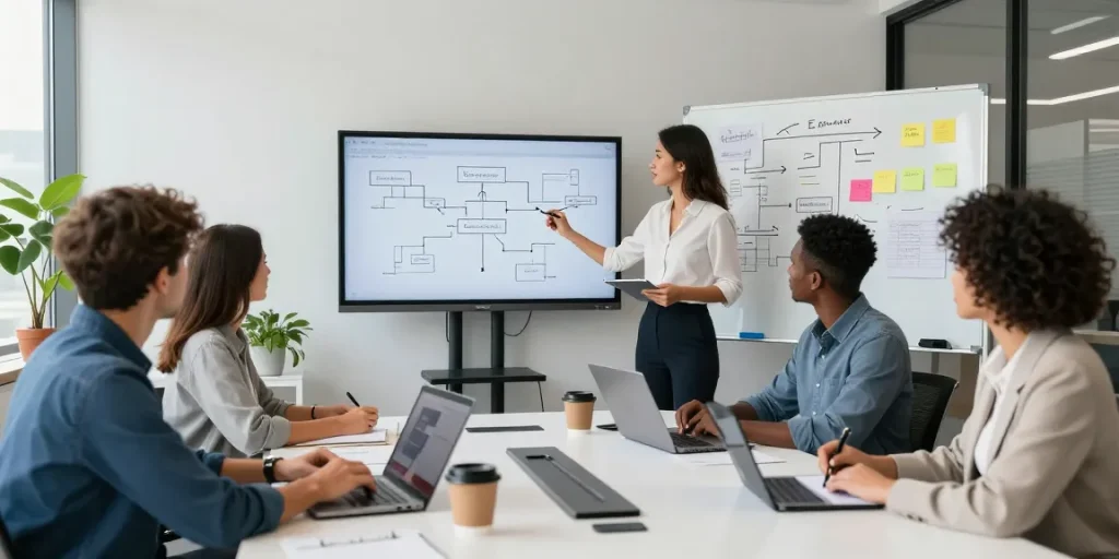 Dynamic team collaboration at the WPS Official Website's modern office.