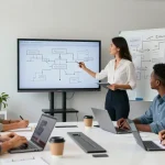 Dynamic team collaboration at the WPS Official Website's modern office.