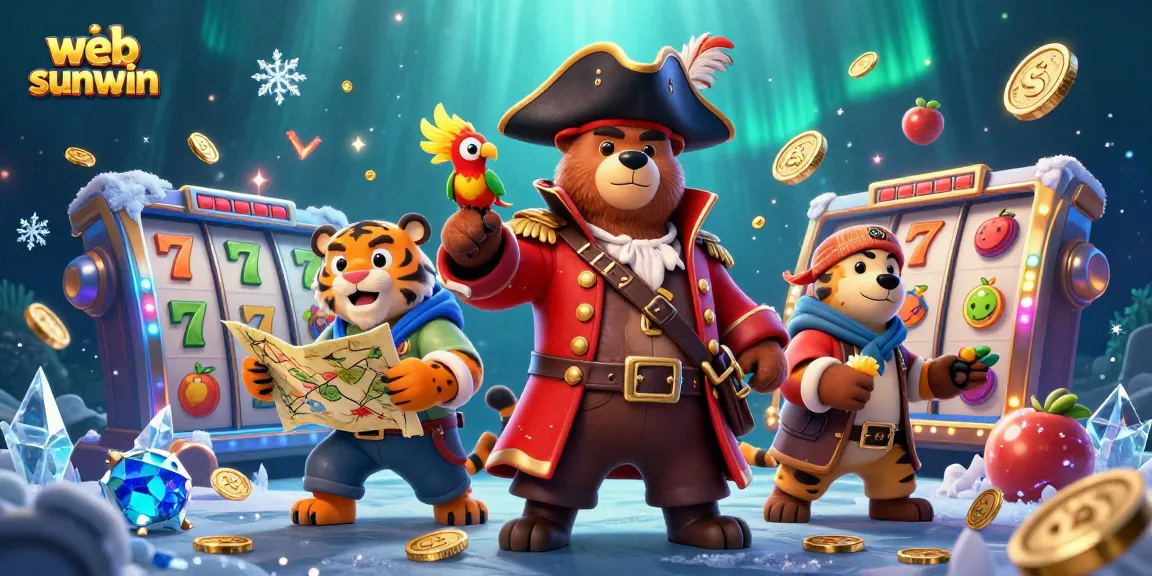 Bet big with web sunwin at an exciting 3D casino scene featuring pirates and jackpots.